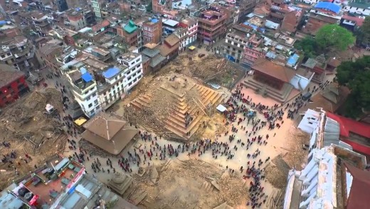 Drone Footage Captures Aftermath of Nepal Earthquake