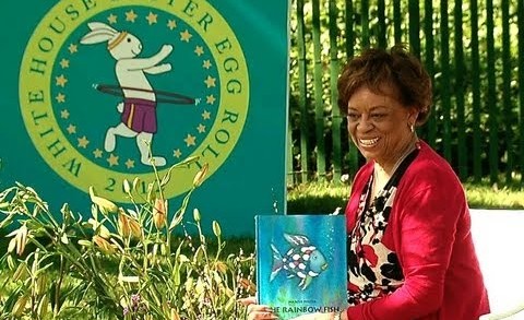 2012 White House Easter Egg Roll: Marian Robinson Reads “The Rainbow Fish”