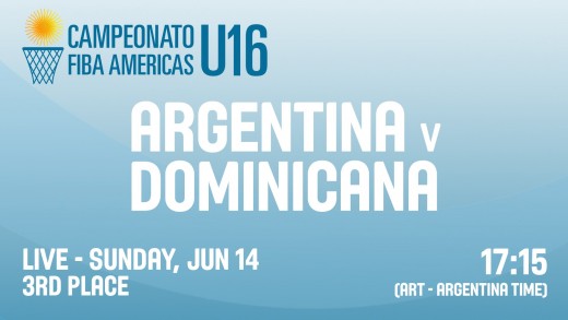 Argentina v Dominican Republic – 3rd Place – 2015 FIBA Americas U16 Championship