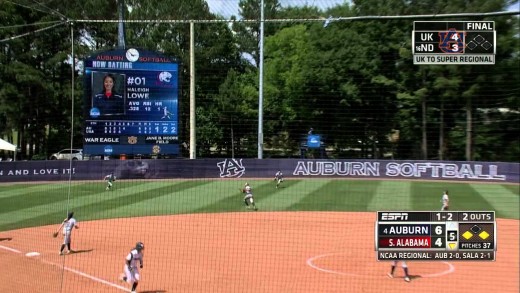 Auburn Softball Regionals: South Alabama Highlights