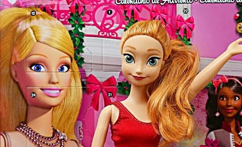Barbie Advent Calendar Frozen Anna and Kristoff Surprise Presents Frozen Hans DisneyCarToys