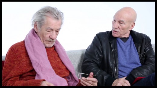 Besties Ian McKellen & Patrick Stewart on Envy, “Star Trek” Costumes & the ‘Gandalf Face’