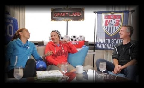 Bill visits Abby Wambach and Alex Morgan as they train for the Women’s World Cup