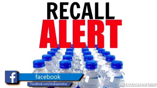 BOTTLED WATER RECALL: Name Brands Named E-Coli Contamination