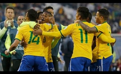 Brasil 2 x 1 Venezuela – GOLS – Copa AmÃ©rica Chile 2015