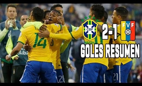 Brasil vs Venezuela 2-1 GOLES y RESUMEN COMPLETO Copa AmÃ©rica Chile 2015