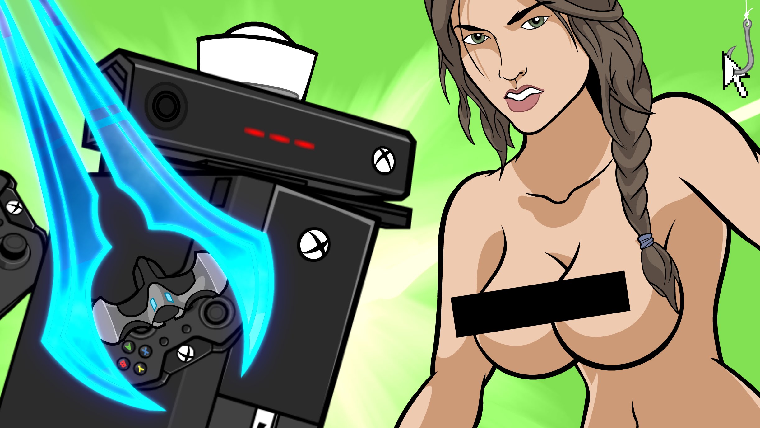 Xbox one porn games 🔥 Ashley Bulgari ensina a jogar Xbox360 