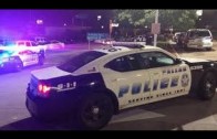 Dallas Police Shooting And Found Explosives Bag after Gunfire Targets (RAW VIDEO)