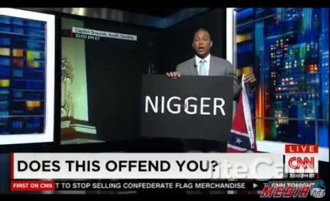 Don Lemon Holds Up Uncensored Sign Saying N*GGER on CNN Broadcast – June 22, 2015
