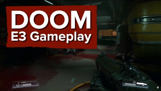 DOOM Gameplay Demo – E3 2015 Bethesda Press Conference – Finishers, big guns and a chainsaw