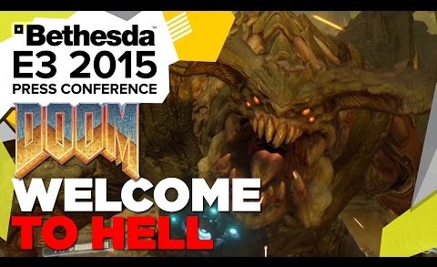 DOOM “Welcome To Hell” Gameplay – E3 2015 Bethesda Press Conference