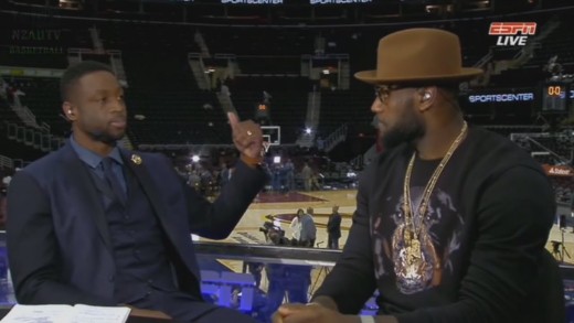 Dwyane Wade Interviews LeBron James | Warriors vs Cavaliers | Game 3 | 2015 NBA Finals