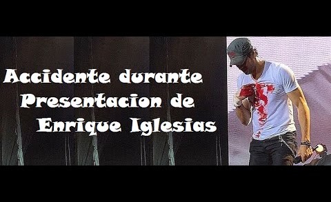 Enrique Iglesias se corta dedos con un dron en Tijuana – Y a Mi Q ?