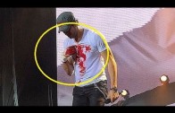 Enrique Iglesias se corta los dedos al manipular un drone en concierto (MIRA EL VIDEO COMPLETO)