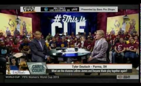 ESPN First Take – Will Dwyane Wade & Lebron James Ever Play Together Agian