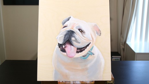 Fathers Day Painting – Bulldog