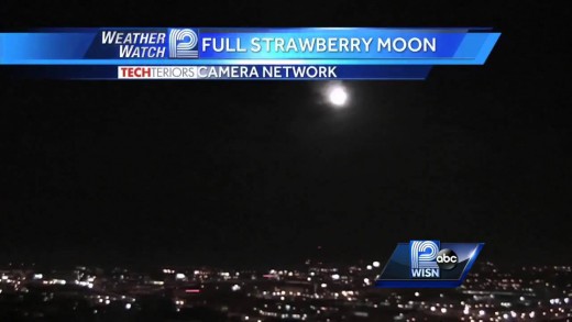 Full ‘strawberry moon’ visible Tuesday night