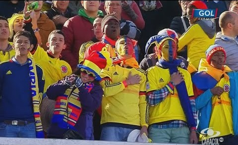 HIMNO NACIONAL DE COLOMBIA – Colombia vs Venezuela 0-1 Copa America de Chile 2015