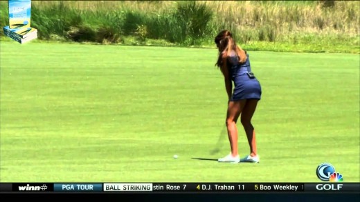 Holly Sonders Golf Swing – From Behind