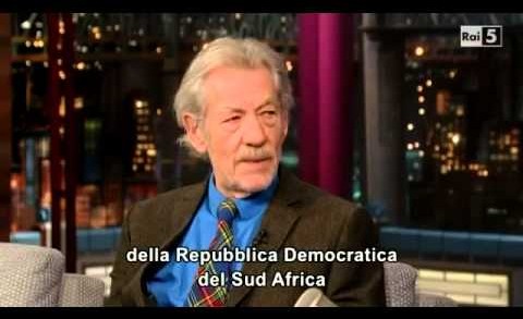 Ian McKellen al David Letterman Show 09 12 2013 sub ita