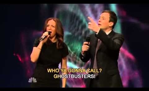 jimmy singing with Maya Rudolph- Late night with jimmy fallon