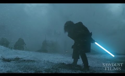 Jon Snow VS White Walker Lightsaber + Army of Darkness