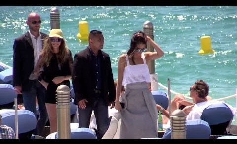Kendall Jenner and Cara Delevingne together at the Martinez beach restaurant in Cannes