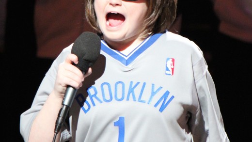 Marlana VanHoose  Singing the National Anthem Brooklyn Nets