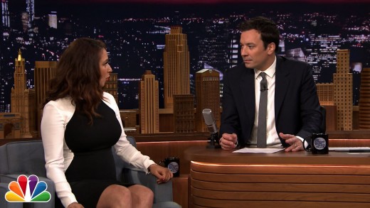 Maya Rudolph and Jimmy Fallon During Commercial Break