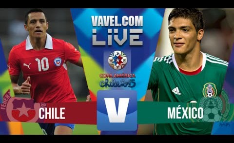 Mexico Vs Chile 3-3 goles resumen,Copa America 2015