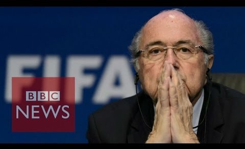 Moment Sepp Blatter announced his resignation as Fifa president – BBC News