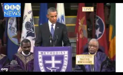 President Obama delivers Eulogy and Sings Amazing Grace at Rev. Clementa Pinckney’s Funeral