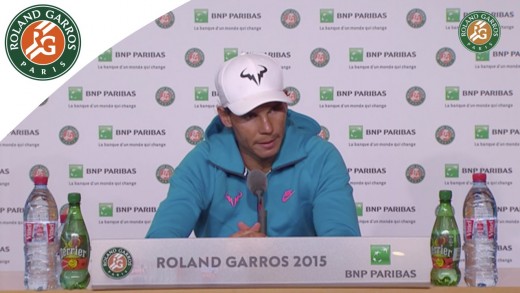 Press conference Rafael Nadal 2015 French Open / Quarterfinals