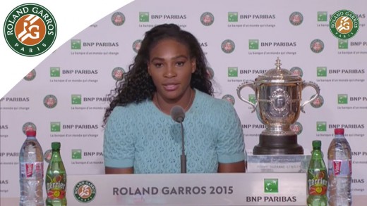 Press conference Serena Williams 2015 French Open / Final