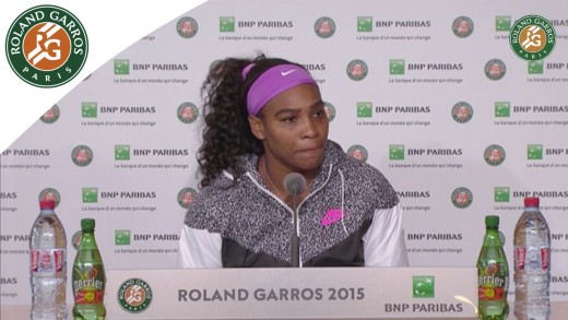 Press conference Serena Williams 2015 French Open / 4th Round