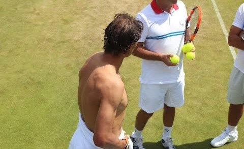 Rafael Nadal Wimbledon 2015 Practice