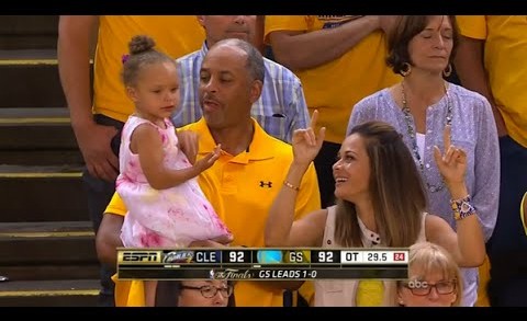 Riley and Sonya Curry could be actresses with their onscreen chemistry