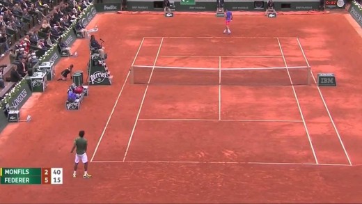 Roger Federer vs Gael Monfils [hafl]- Tennis Highlights Roland Garros 2015 (HD720p 50fps) by ACE
