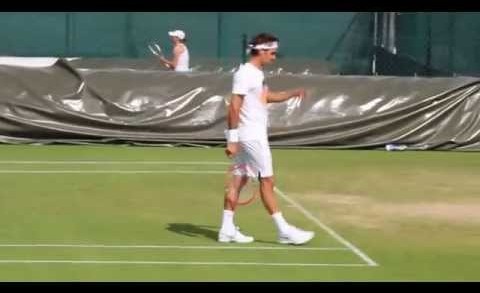 Roger Federer Wimbledon 2015 Practice