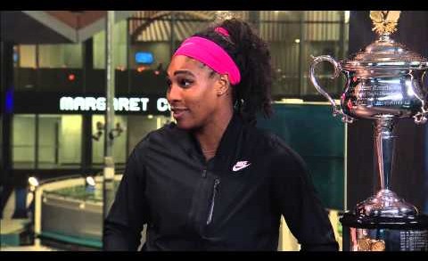 Serena Williams ESPN interview with Chris Evert and Pam Shriver about winning Australian Open 2015