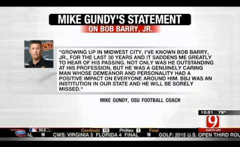 Statements From Local Sports Figures Show Love For Bob Barry Jr.