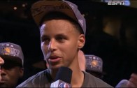 Stephen Curry Interview – Golden State Warriors NBA Finals Trophy Ceremony
