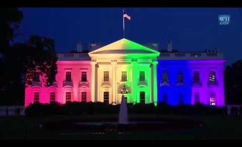 The White House Lit In Rainbow Colors