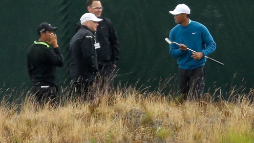 Tiger Does ‘Homework’ at Chambers Bay | GOLF.com