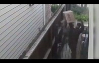 UPS Driver Throws Package Over Gate Then Urinates On House