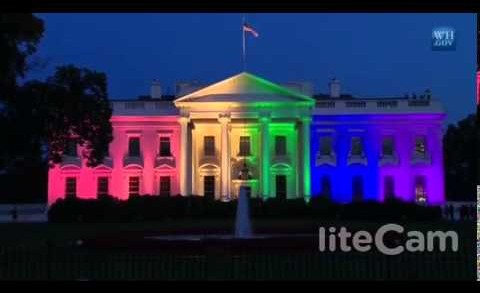 VIDEO – White House Lit in Rainbow Colors to Celebrate New Chapter in Same Sex Rights – 6/26/15