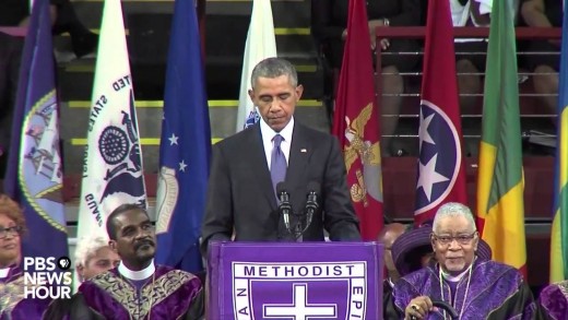 Watch President Obama deliver eulogy at Rev. Pinckney’s funeral