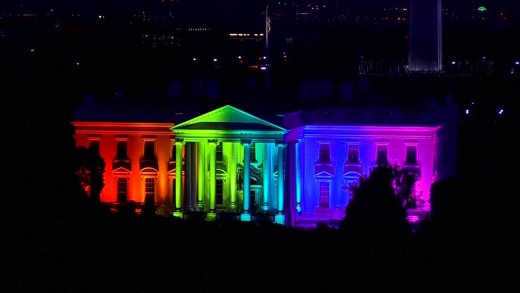 White House lights up after gay marriage ruling