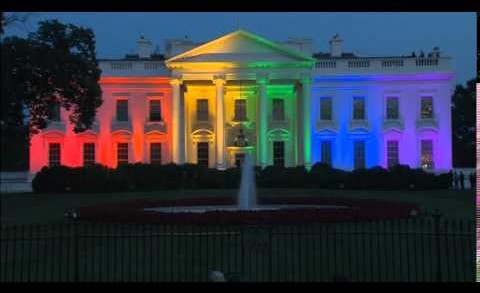 White House lights up with gay Pride colors following historic court ruling