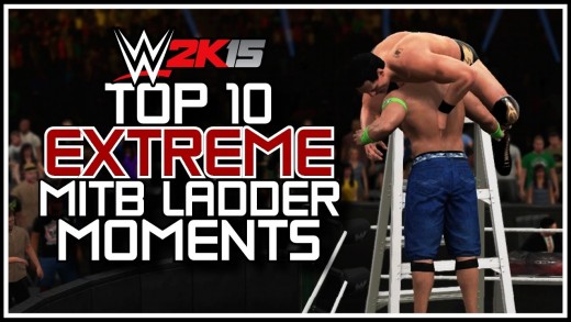 WWE 2K15 – Top 10 EXTREME Money In The Bank Ladder Moments! (WWE 2K15 Countdown)